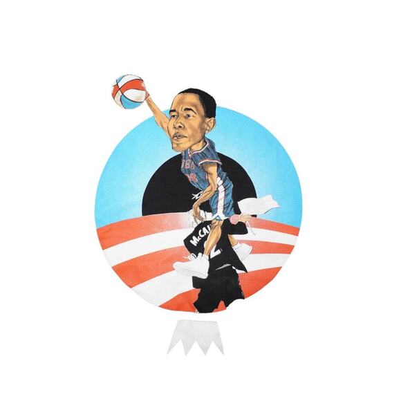 Vintage Undrcrwn Obama Dunk Political Graphic Tee – Size XL | “We Believe” - Picture 2 of 6